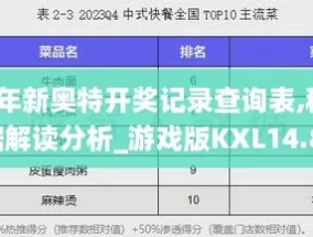 2024年新奥特开奖记录查询表_结论释义解释落实_主页版v264.837