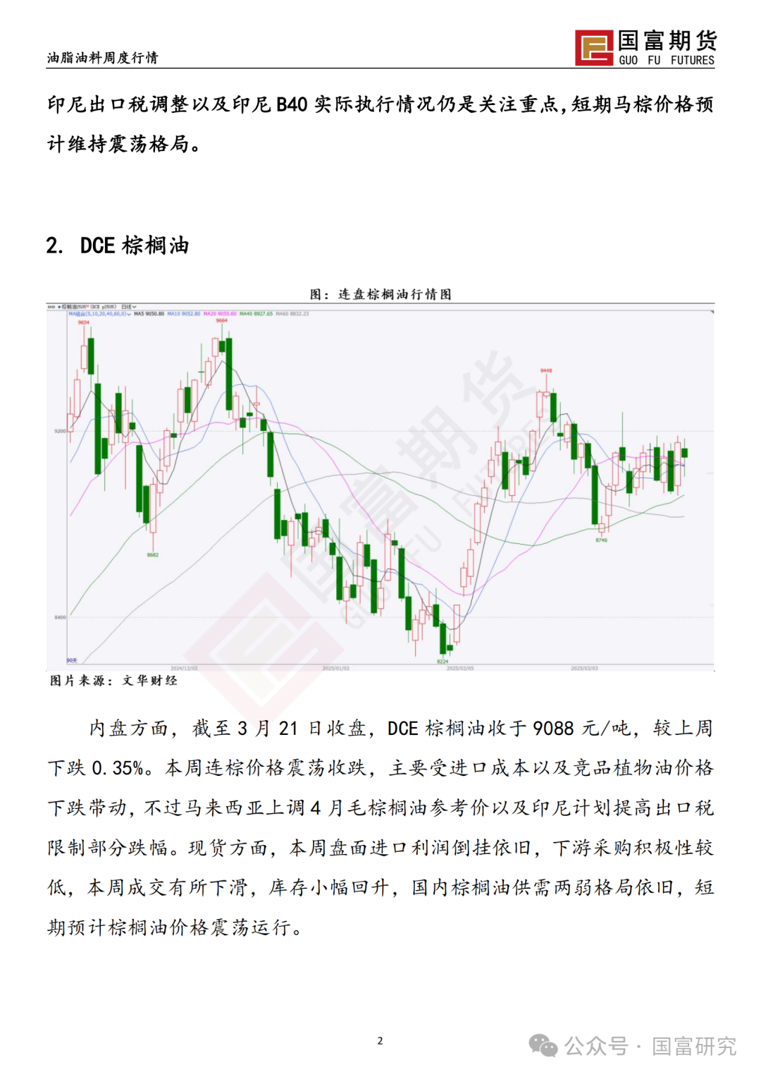 【国富棕榈油研究周报】多空因素交织，棕榈油宽幅震荡